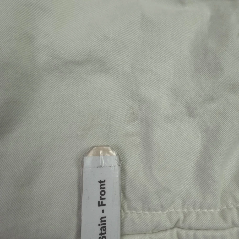 American Eagle Shorts Mens 42 Off-White Cargo Longer Length Cotton Utility